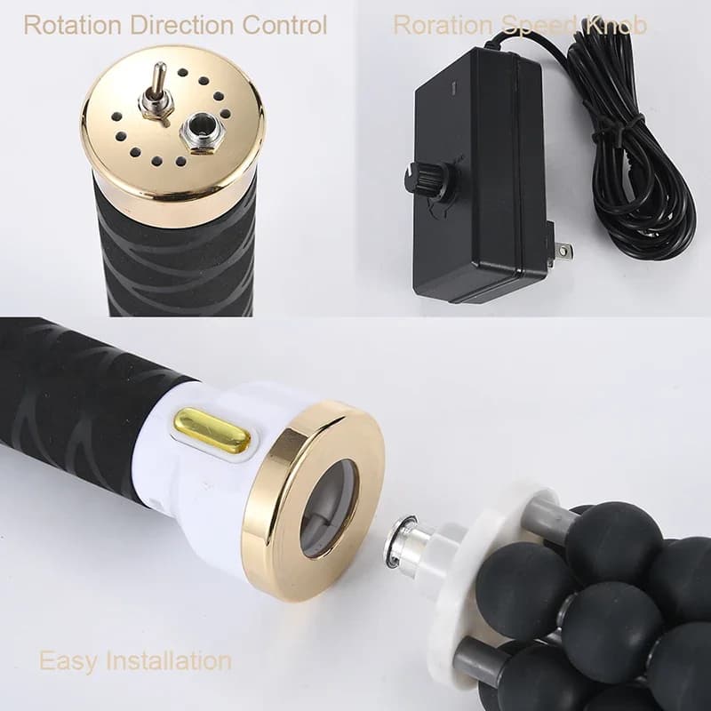 Rouleau électrique 40W pour le corps musculaire, relaxant, Massage roulant à haute fréquence, Fitness, Anti-Cellulite, Machine amincissante pour femmes