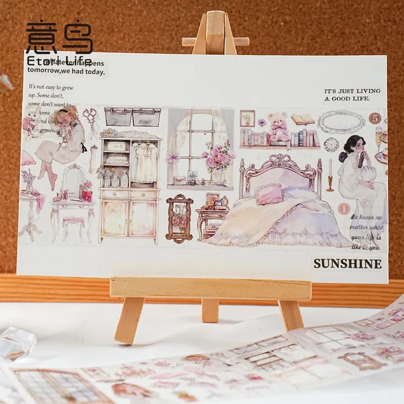 Ruban Washi PET Good Times de 2 m - Rouleau adhésif décoratif transparent pour scrapbooking