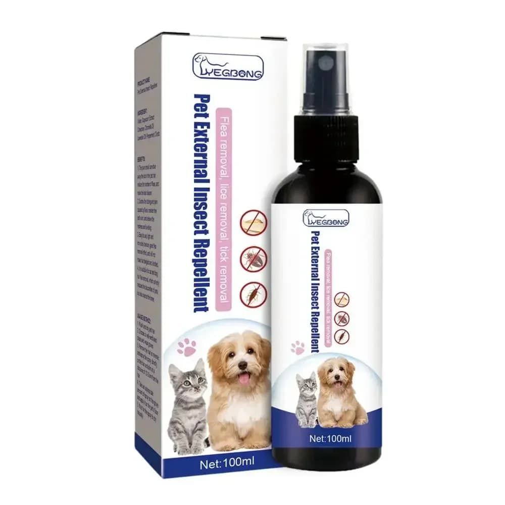 Gouttes anti-puces pour animaux de compagnie, 100ml, insectes, poux, dissolvant d'insectes, Spray, formule concentrée de puces et de tiques, dissolvant de puces pour animaux de compagnie
