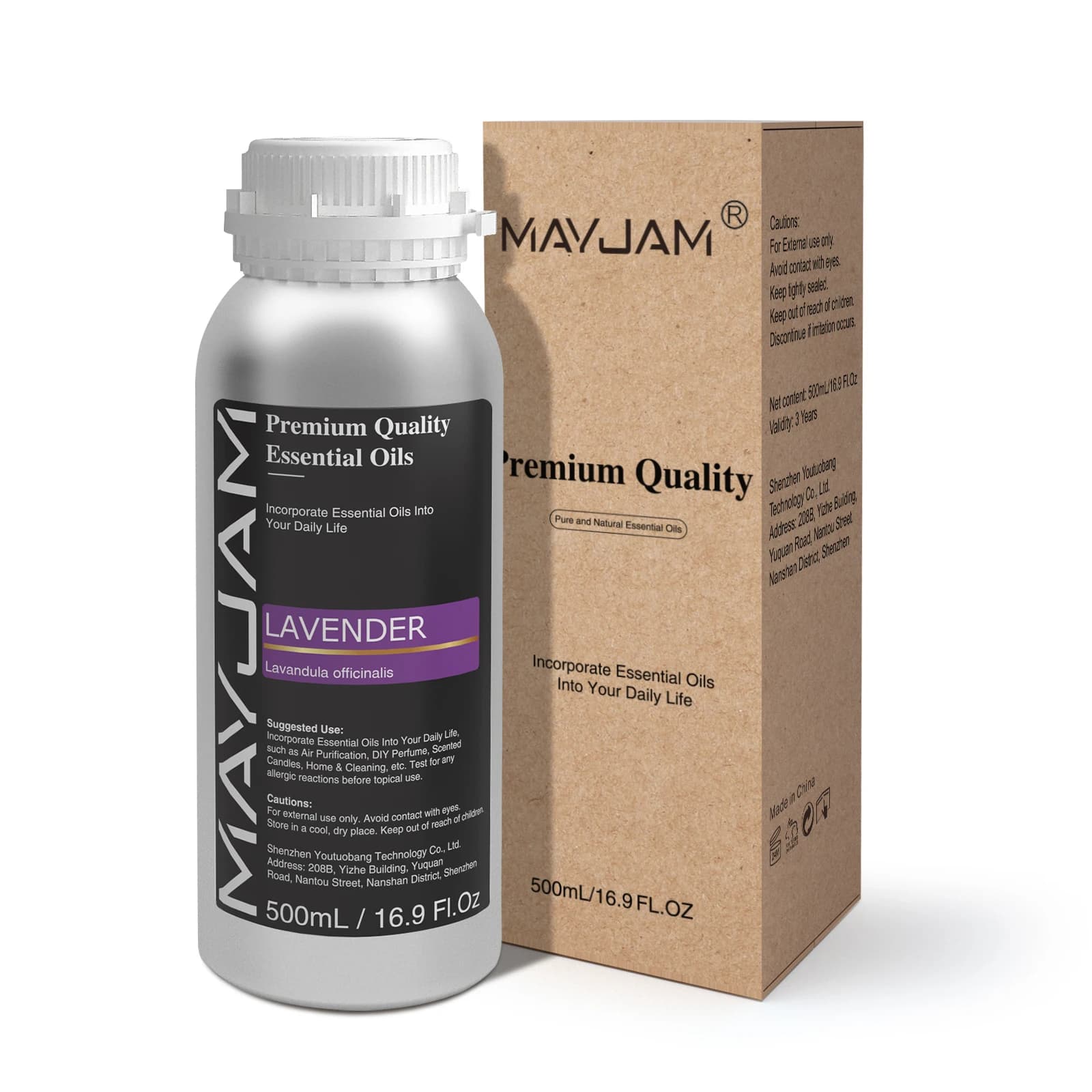 MAYJAM – huile essentielle aromatique 500ML, lavande, jasmin, Eucalyptus, vanille, menthe poivrée, bois de santal, nouvelle coll