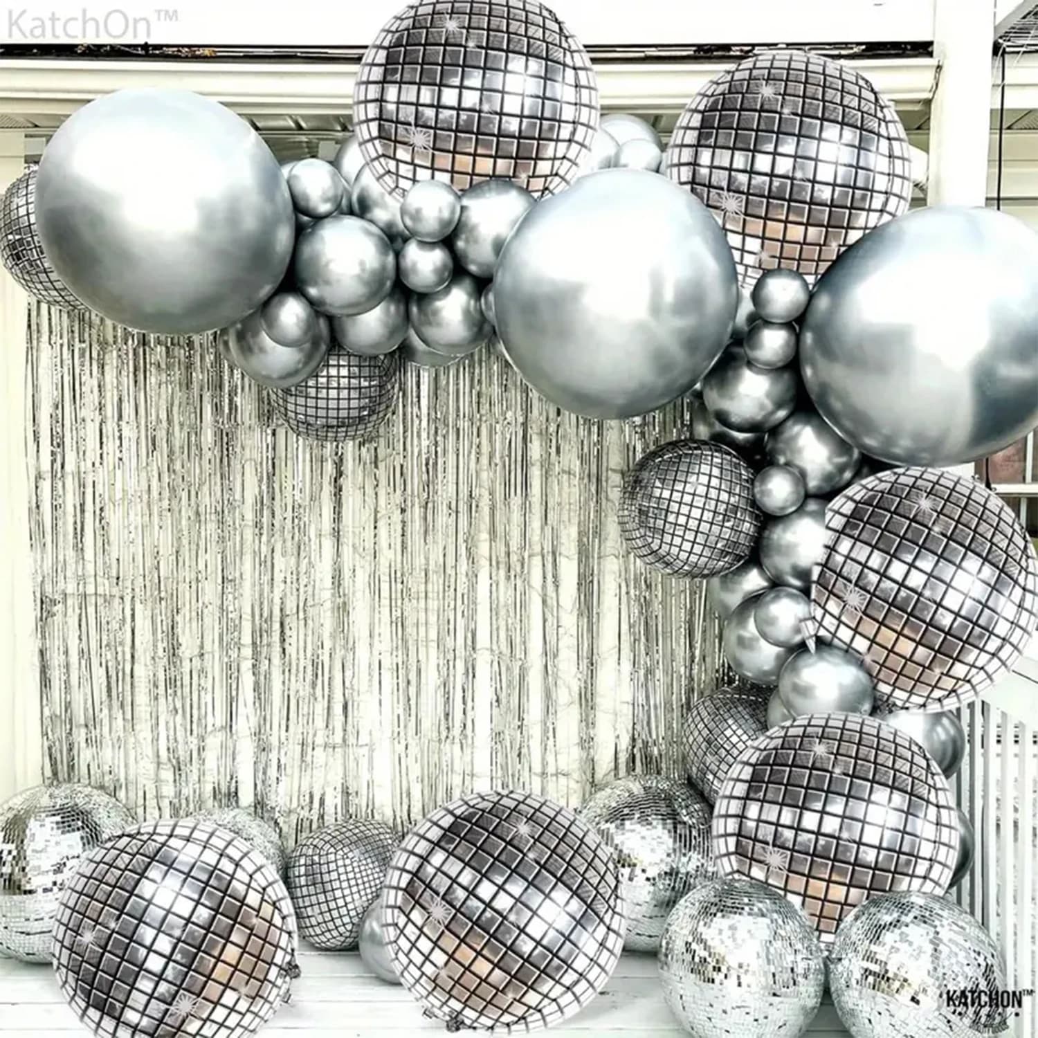 Ensemble de ballons en aluminium 4D pour fête de danse disco, décoration d'ambiance, 22 pouces, 6 ensembles