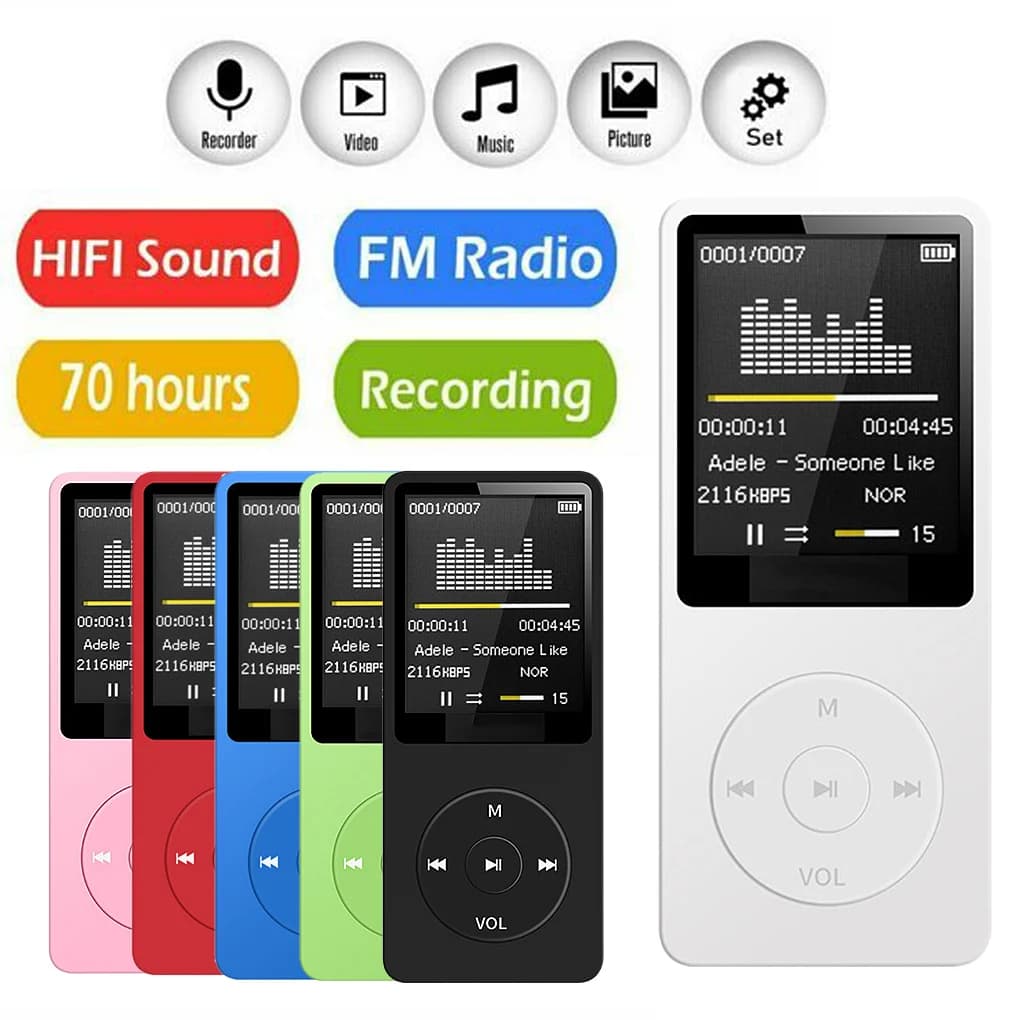Lecteur MP3 Portable, enregistrement Rechargeable