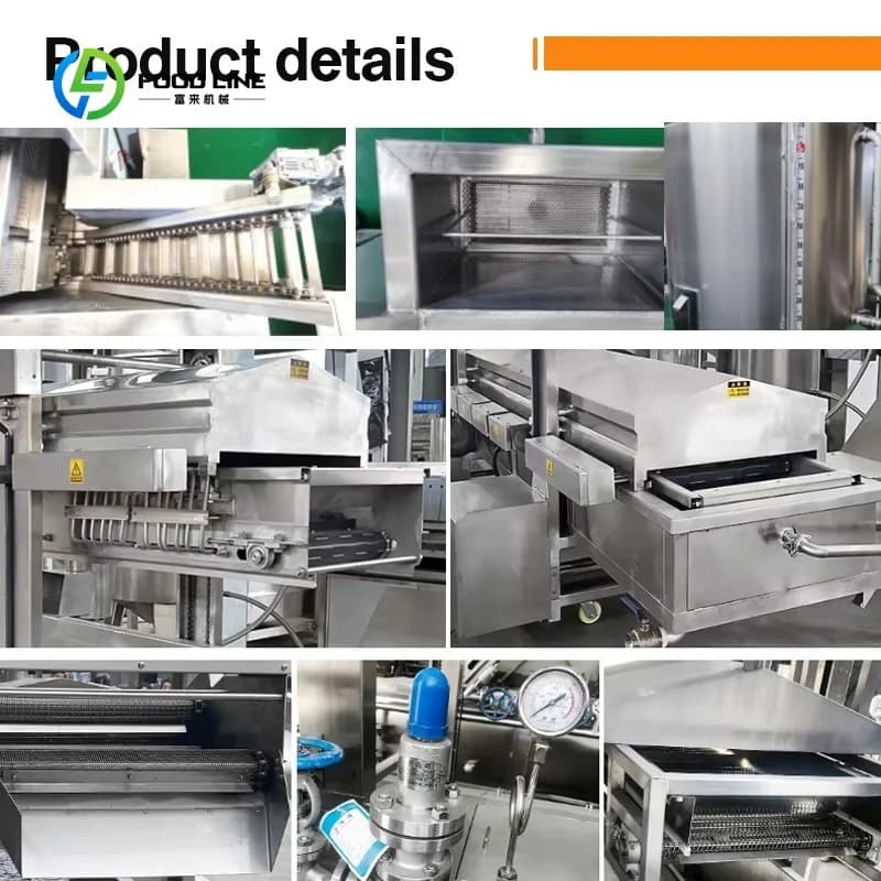 Friteuse à air et autocuiseur professionnel 220V sans huile en acier inoxydable personnalisé pour frites et poulet – Haute productivité
