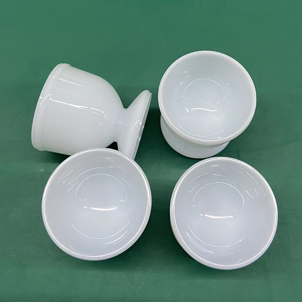 Porte-oeufs dur et doux, 4/8 pièces, porte-œufs durs et durs, nouveaux accessoires de cuisine en plastique pour petit déjeuner blanc