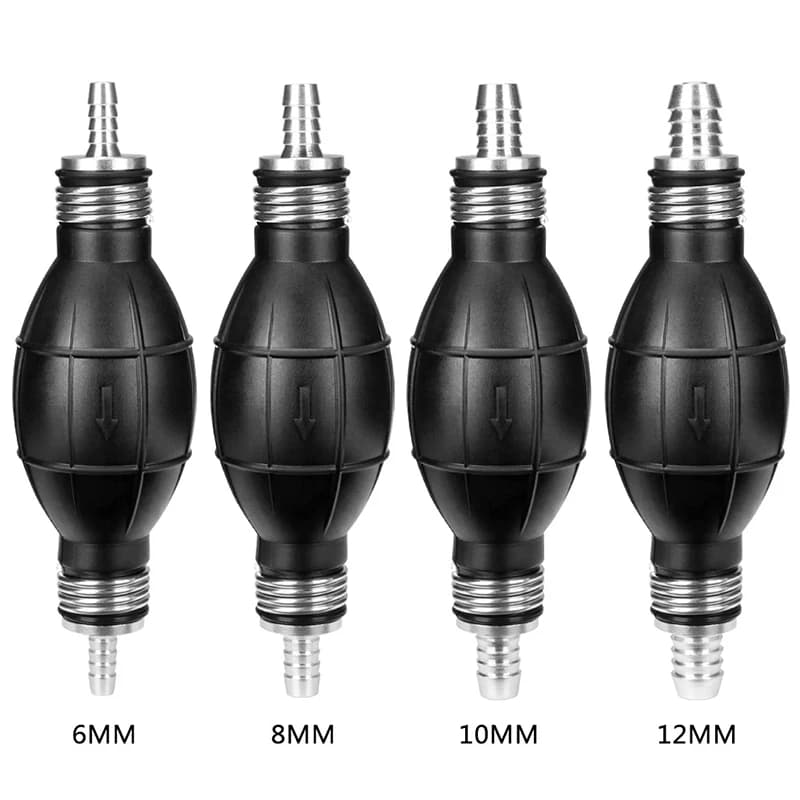Pompe d'amorçage manuelle avec clapet anti-retour pour essence et diesel 6/8/10/12mm – Transfert d'huile pour voiture
