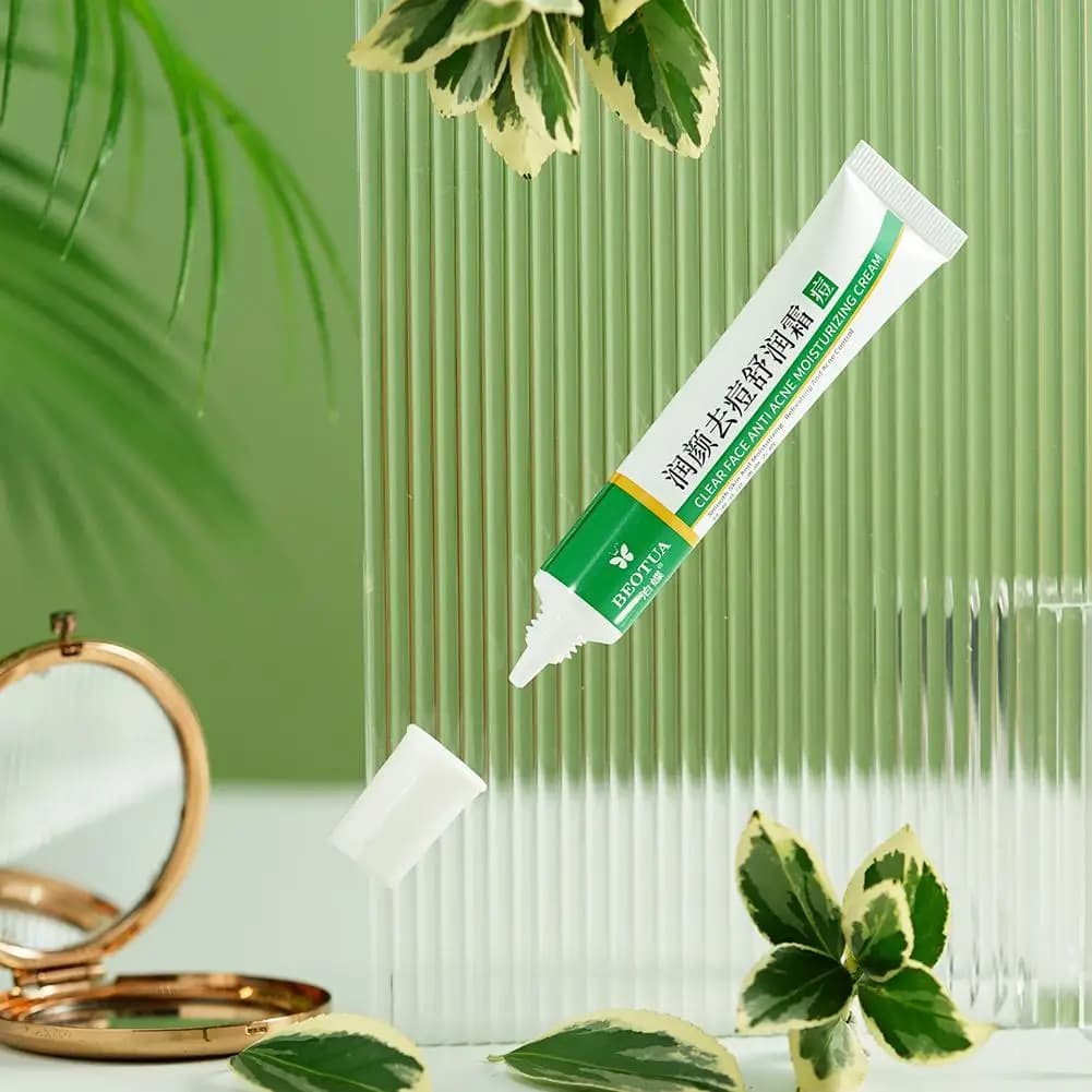 Crème de traitement de l'acné à base de plantes, élimine l'acné, hydrate, répare, contrôle de l'huile, rétrécit les Pores, boutons, Gel de traitement de l'acné, soins pour la peau