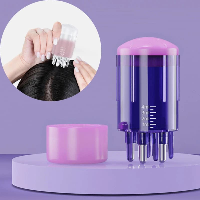 Nouvelle Brosse Applicatrice Liquide pour le Cuir Chevelu – Peigne Masseur pour Traitement Capillaire et Application de Sérum Huileux