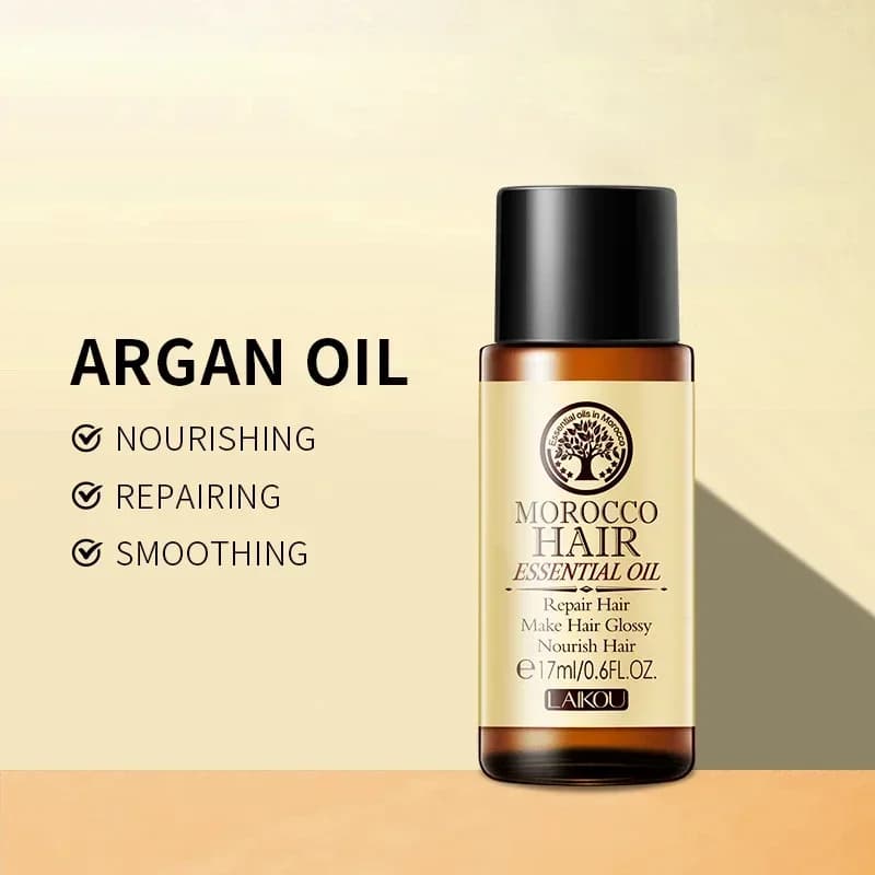 Huile essentielle d'argan pure marocaine pour les types de cheveux secs, produits de soin multifonctions pour femmes