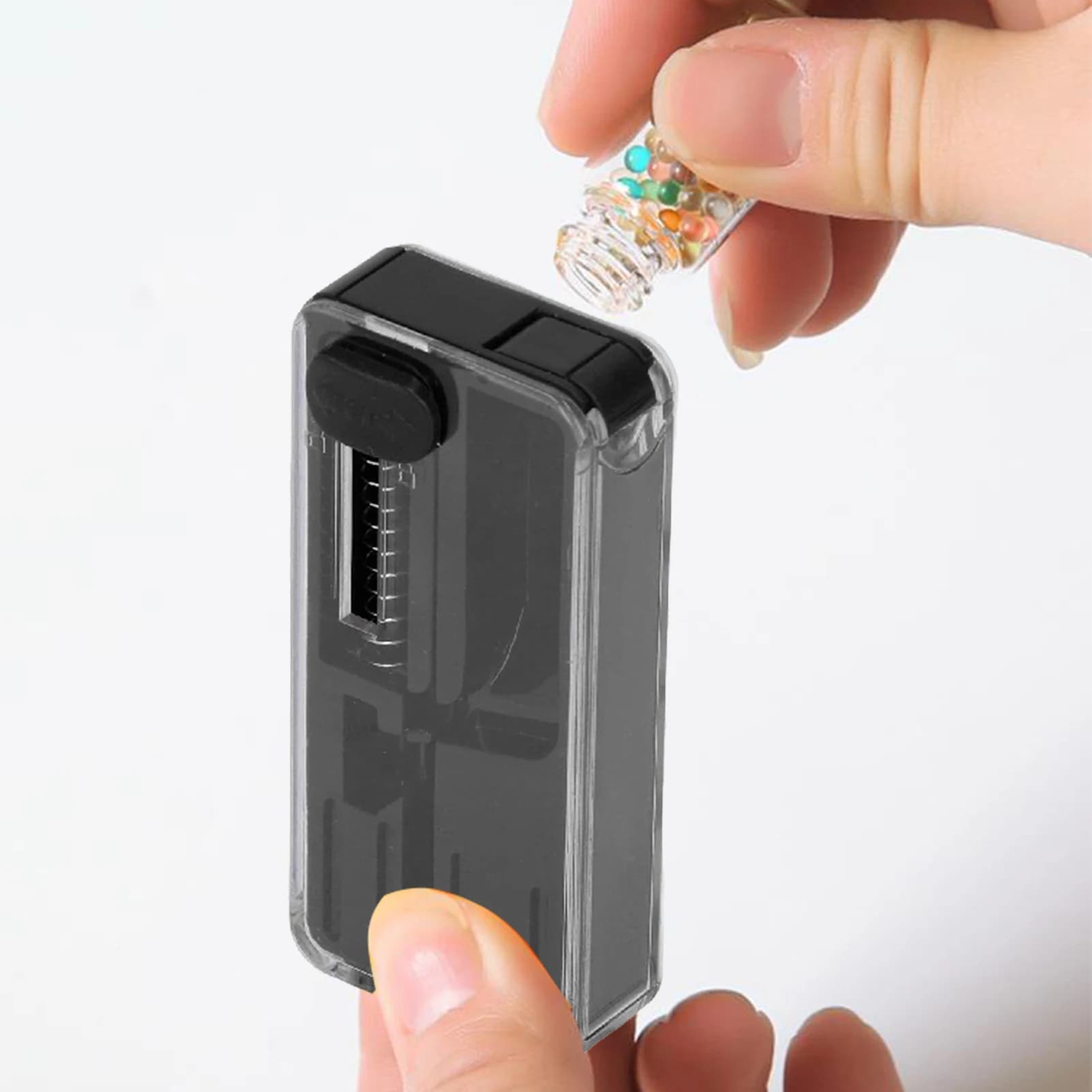 Cartouche de perles Menthol, boîte à outils de recharge de bricolage avec perles de menthe poivrée pour l'installation de filtres d'embout buccal pour fumer