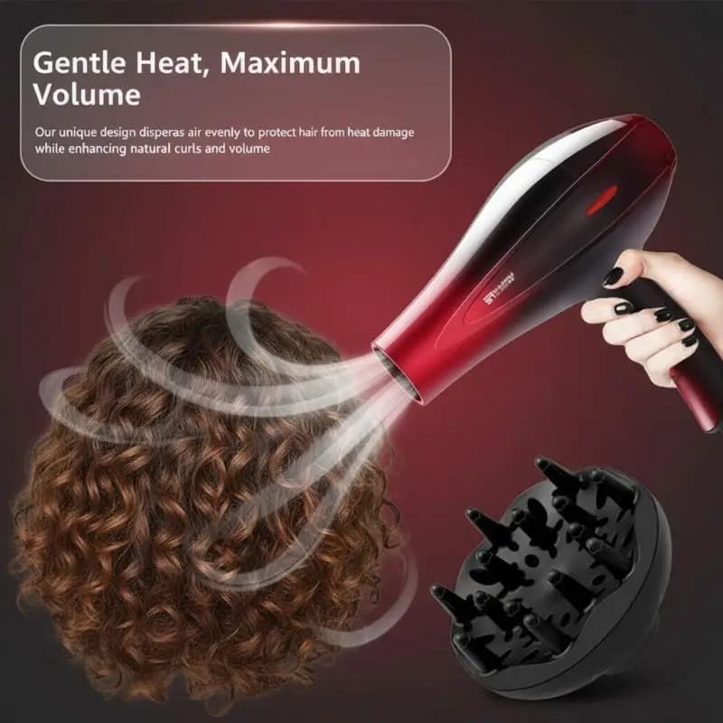 Diffuseur pour cheveux bouclés pour sèche-cheveux, outil de coiffage professionnel, anti-frisottis, pour salon et maison, 1 pièce