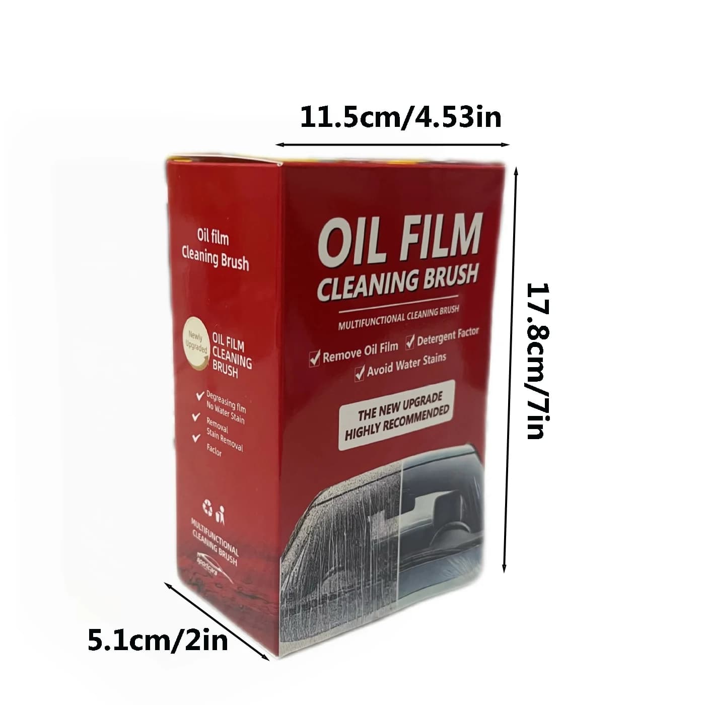 Nettoyant pour film gras sur verre, détachant transparent pour vitres, éliminateur de taches écologique