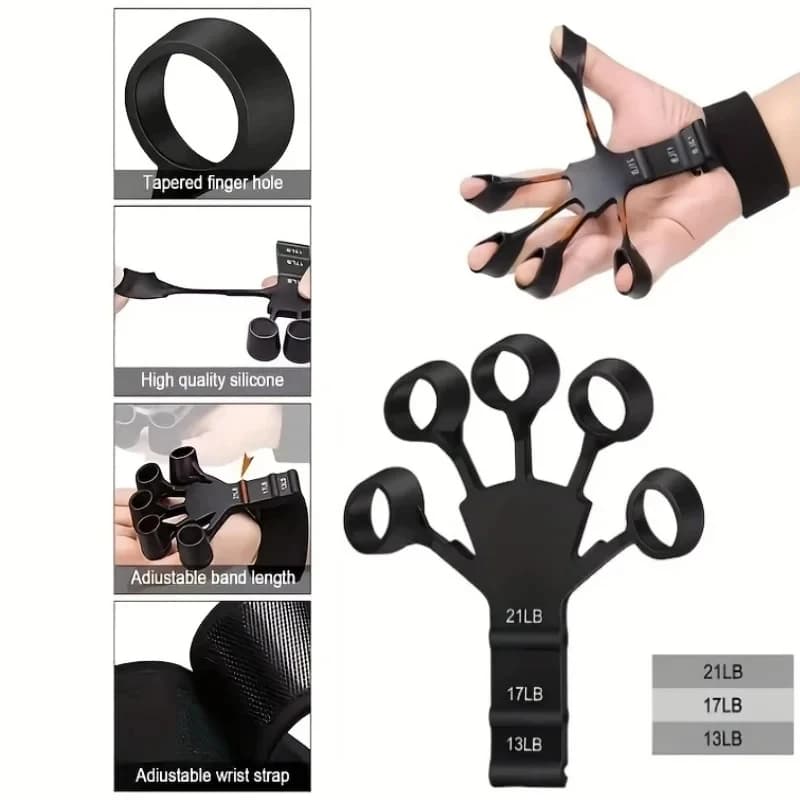 Entraîneur de doigts en silicone à 5 doigts
