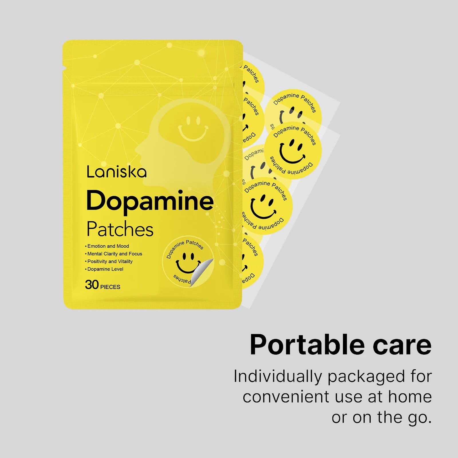 Patchs de Dopamine : Boost de Vitalité, Amélioration Instantanée de l'Humeur et de la Concentration, Soin Corporel Bien-être