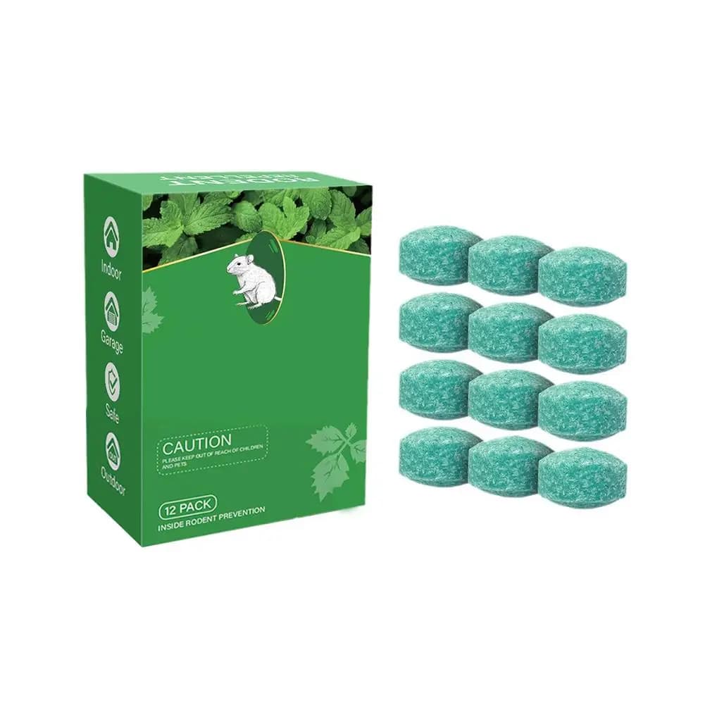 12 pièces naturel maison souris répulsif Anti-rat pilules plante huile essentielle l extérieur répulsif anti-rat pilule balle rongeur-réparateur
