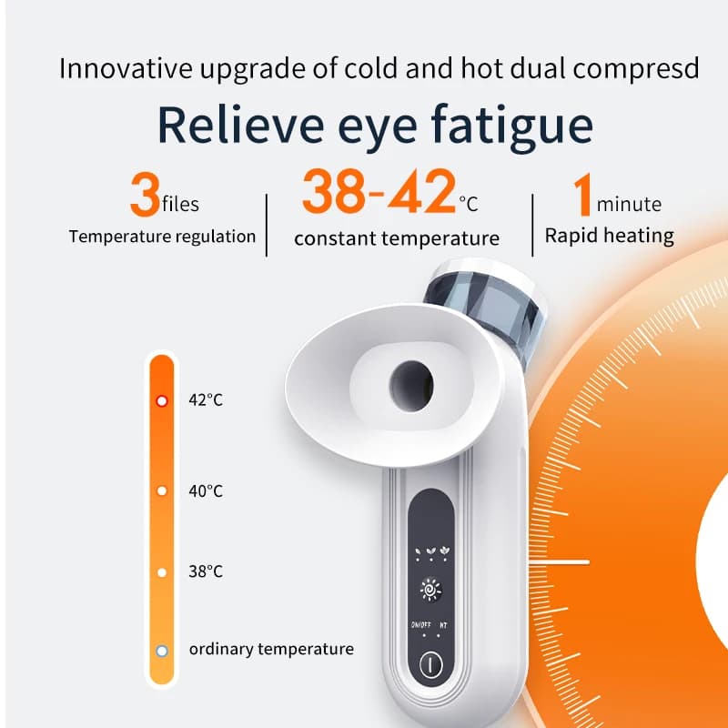 Pulvérisateur de brume à vapeur pour les yeux, compresse chaude et froide, Nano Portable, Instrument hydratant, soulage la Fatigue oculaire, beauté des yeux