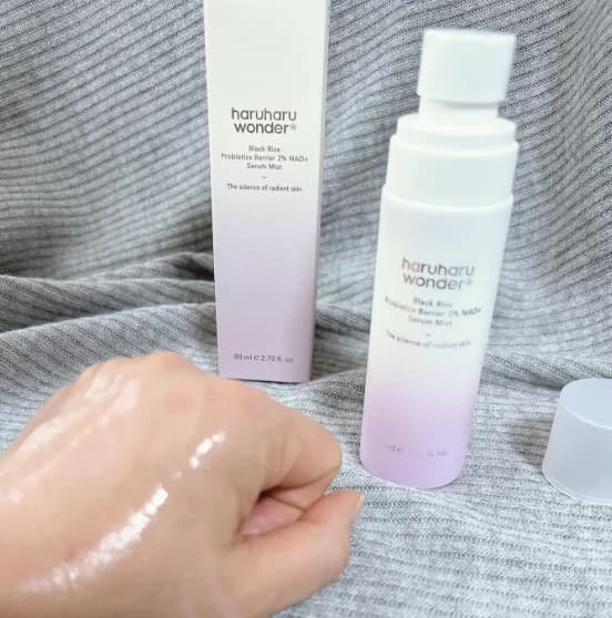 Spray hydratant fortifiant et apaisant 80 ml, essence pour renforcer la barrière cutanée, Haruharu Wonder Black Rice Probiotics Barrier 2% NAD+ Serum Mist