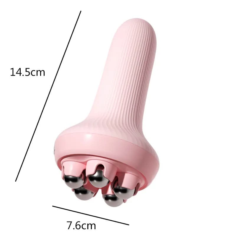 Boule de Massage portative avec boules à roulettes, rouleau manuel à 360 degrés pour les muscles du dos, du cou, des épaules, des jambes, outil de Massage relaxant musculaire