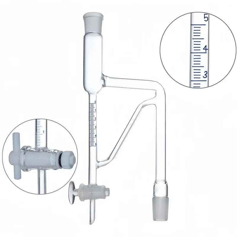 Tube de détermination d'huile volatile 5ml--10ml, testeur d'huile légère, équipement d'extraction d'huile volatile, appareil pour laboratoire