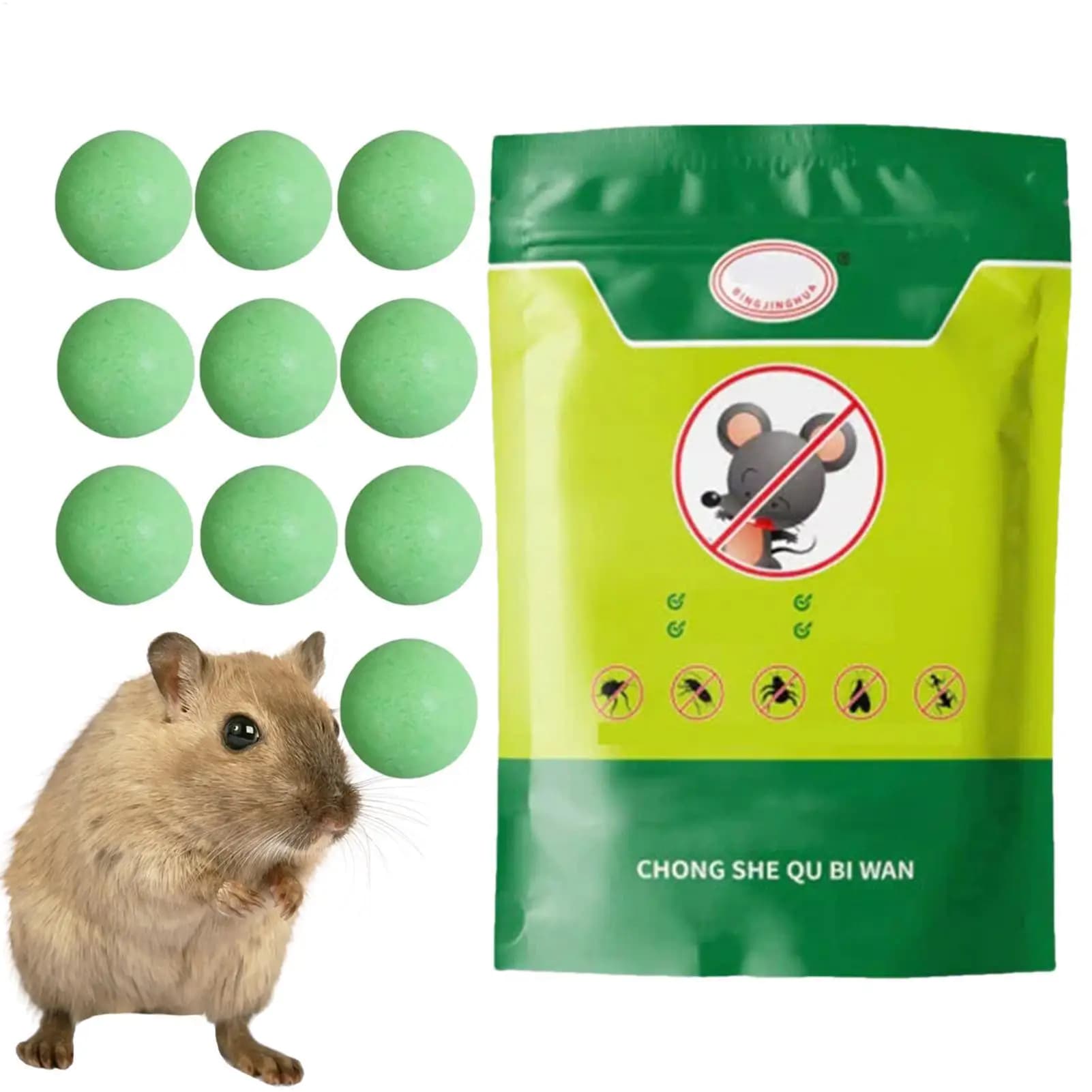 Boules répulsives à l'huile de menthe poivrée pour souris et rats