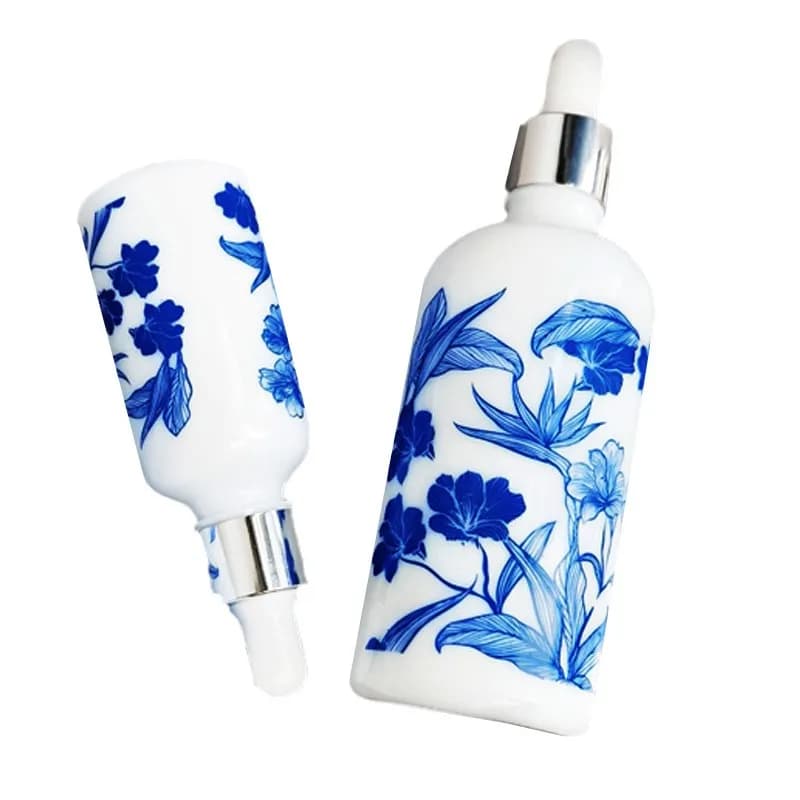 1pc flacon compte-gouttes céramique huile essentielle aromathérapie bouteilles d'huile distributeurs conteneurs