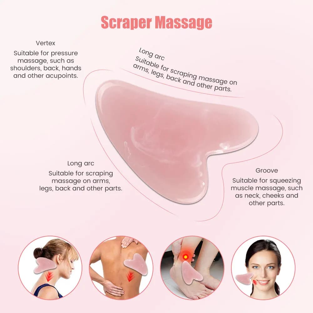 Masseur de visage et de cou à rouleau 3D en forme de Y, rotation à 360 degrés, outils de Massage du corps mince + grattoir Gouache Guasha, Lifting de la peau, dissolvant de rides