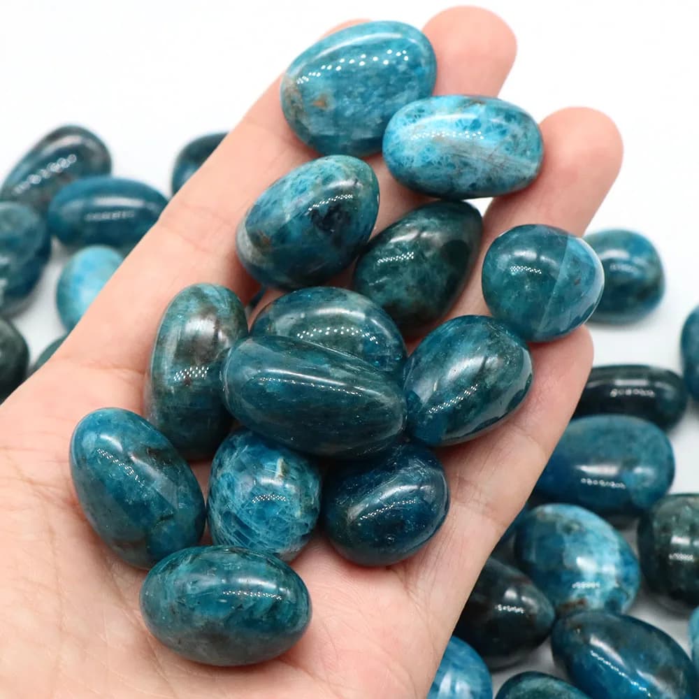 Cristaux de Quartz Apatite bleue naturelle et pierres de guérison