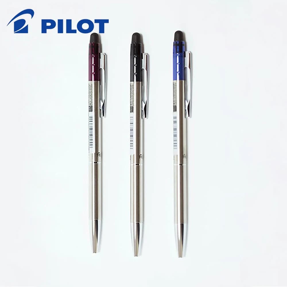Pilot Frixion Ball Slim, stylo à bille en métal effaçable, 0.38mm, stylo à bille, papeterie Kawaii pour la rentrée scolaire, 1 pièce