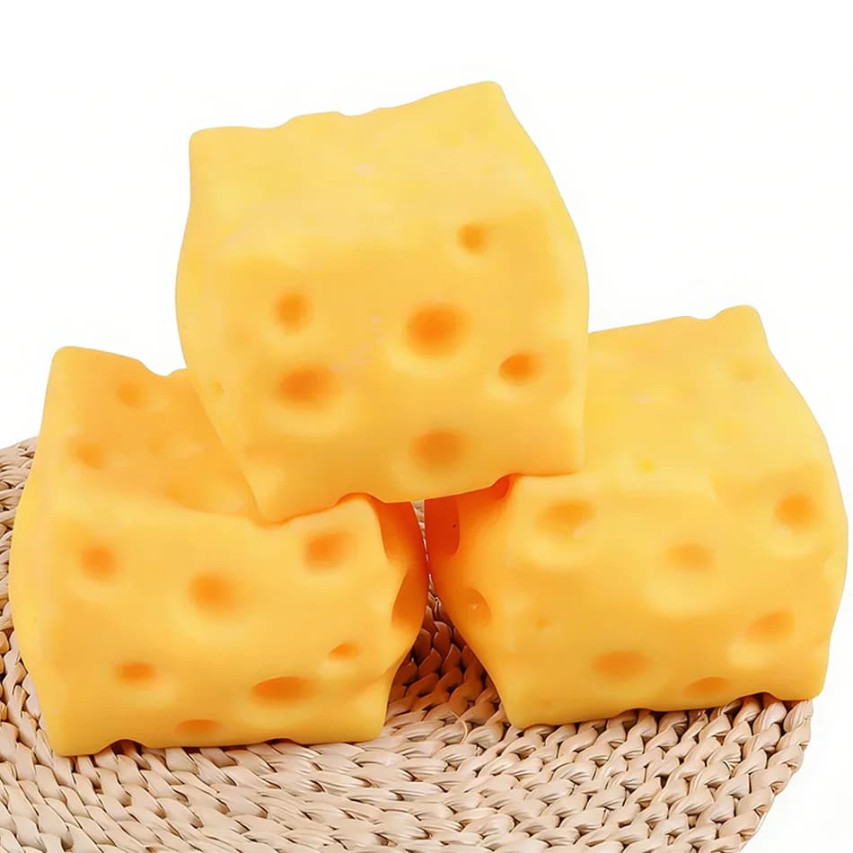 Jouet Squishy en forme de fromage à remontée lente