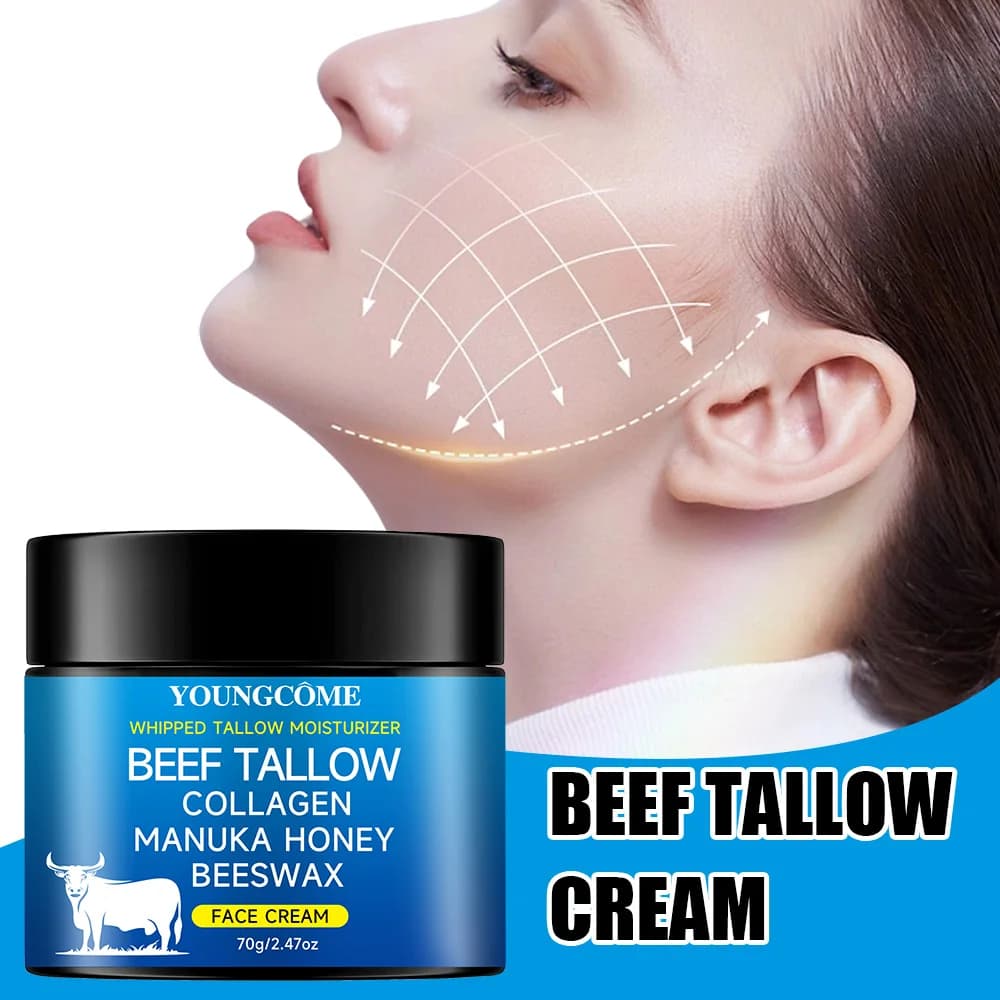 Tallow crème pour le visage huile d'honayolive cru Anti-âge
