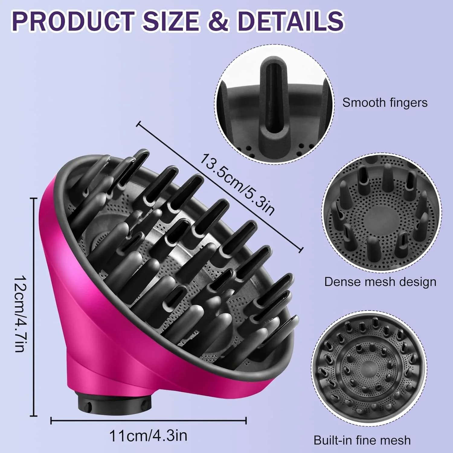 Fixation de diffuseur améliorée pour Dyson Airwrap HS05 HS03 HS01, buse de vague de cheveux, diffuseur de sèche-cheveux professionnel