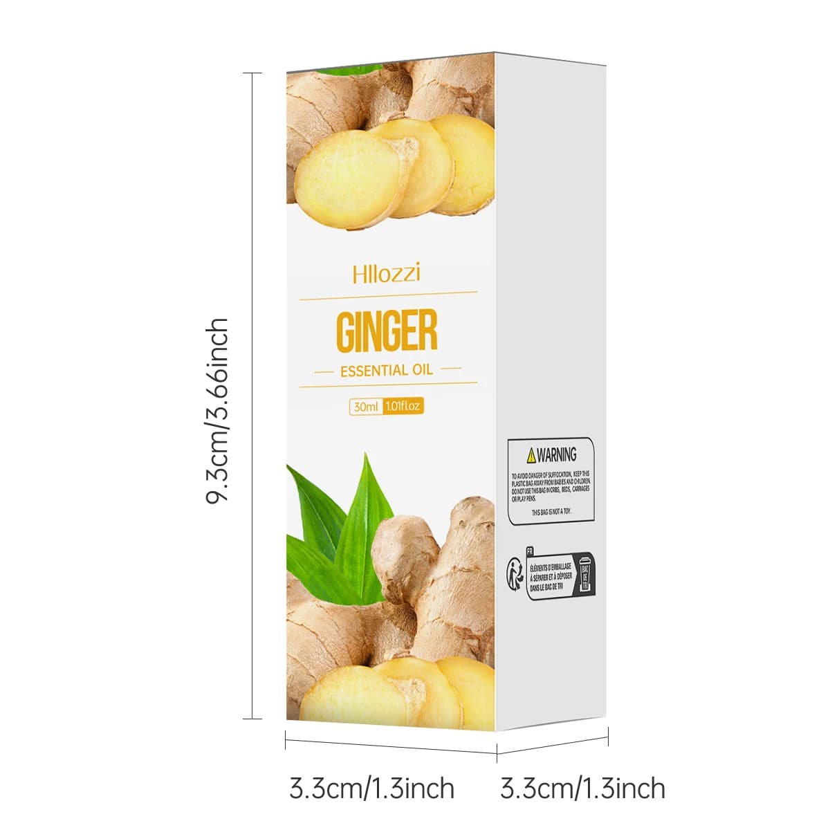 Huile essentielle de gingembre pour le soin du cuir chevelu, 30ml, soins des ongles, humidificateur d'aromathérapie, diffuseur de savon, fabrication de bricolage