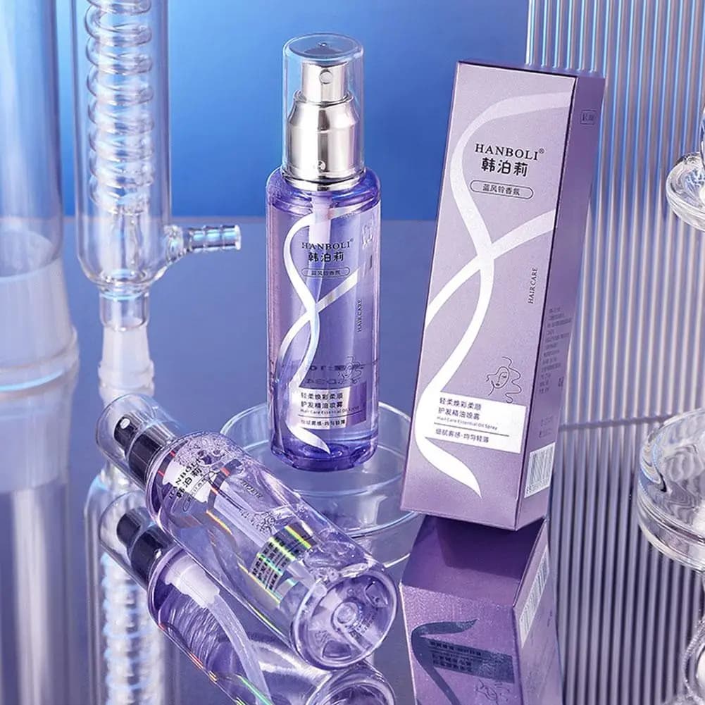 Spray d'huile essentielle pour cheveux, léger et doux, longue durée, pour cheveux secs et crépus, soin capillaire sans rinçage