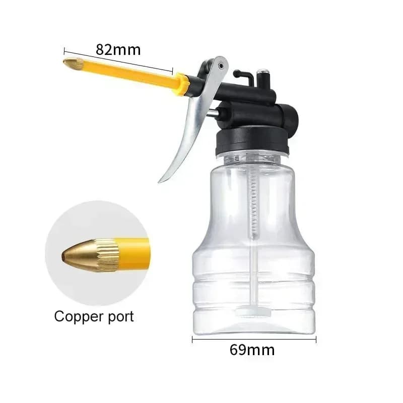 Nouveau 250ml Transparent huile peut huileur huile de lubrification en plastique Machine pompe haute pression pompe huileur graisse pistolet