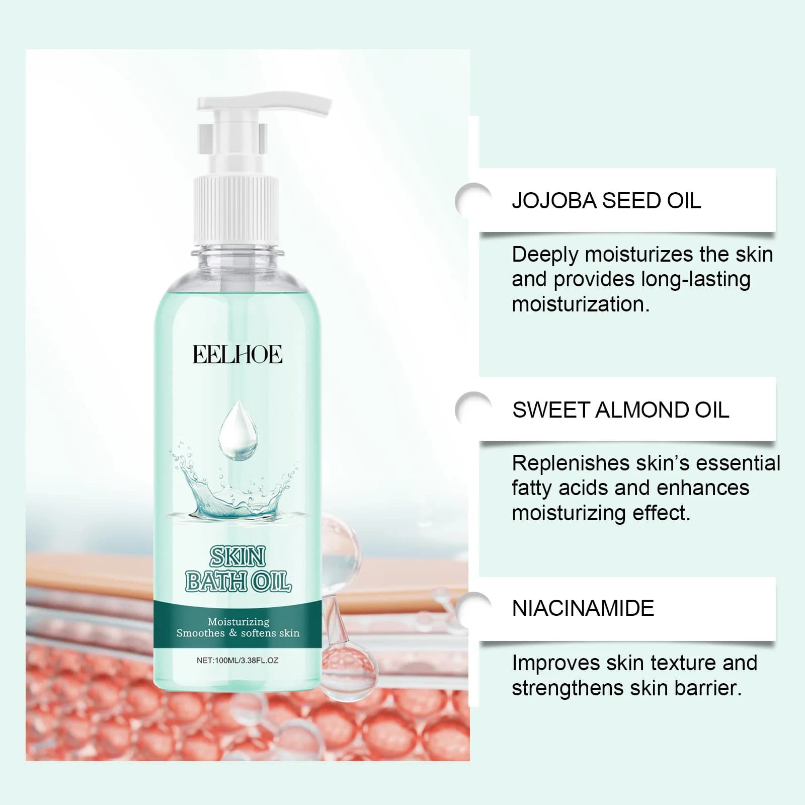 EELBathroom E-Huile de bain à la nicotinamide