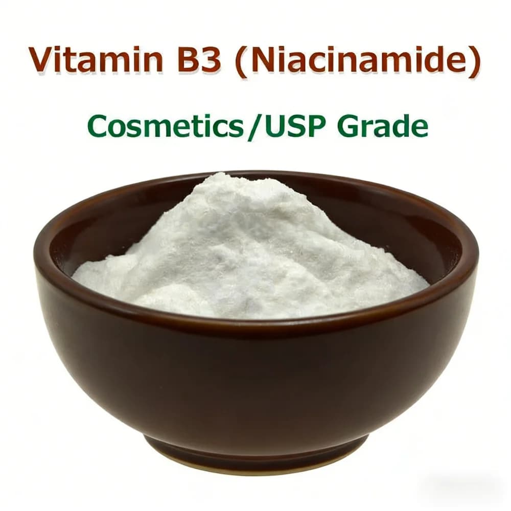 Poudre de nicotinamide VB3, vitamine B3 à 99%, poudre de niacinamide pour blanchir la peau, additif pour émulsion de soin de la peau