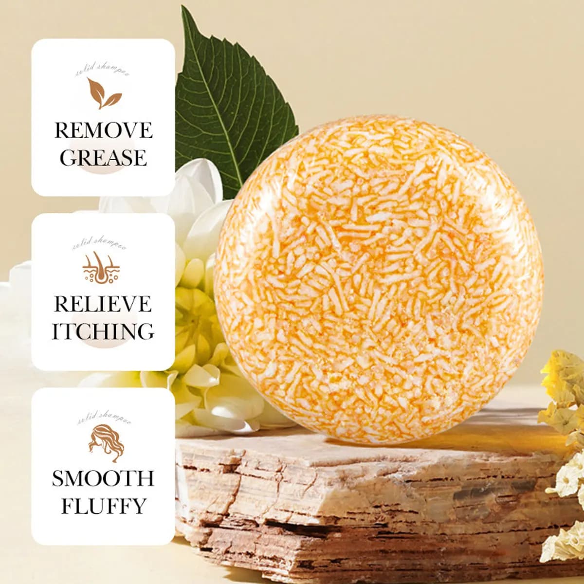 Savon shampooing aux huiles essentielles de gingembre Jojoba, savon de soin des cheveux, hydratant en profondeur, shampoing contrôlant l'huile moelleuse, savon solide