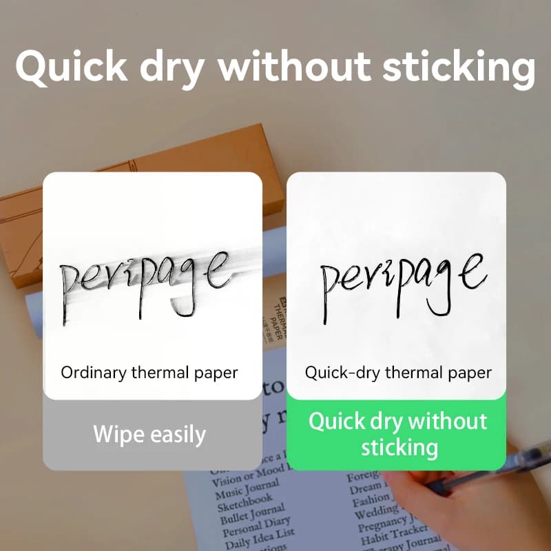 A4 rouleau de papier thermique pliable pour imprimante Peripage A40