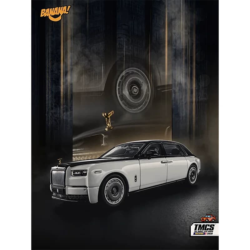 Modèle de voiture en alliage moulé sous pression Banana Rolls Royce Phantom 8th Series Ii
