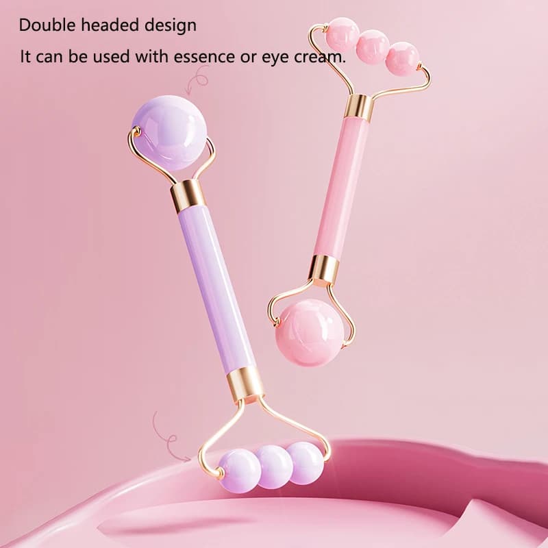 Rouleau de Massage du visage à Double tête