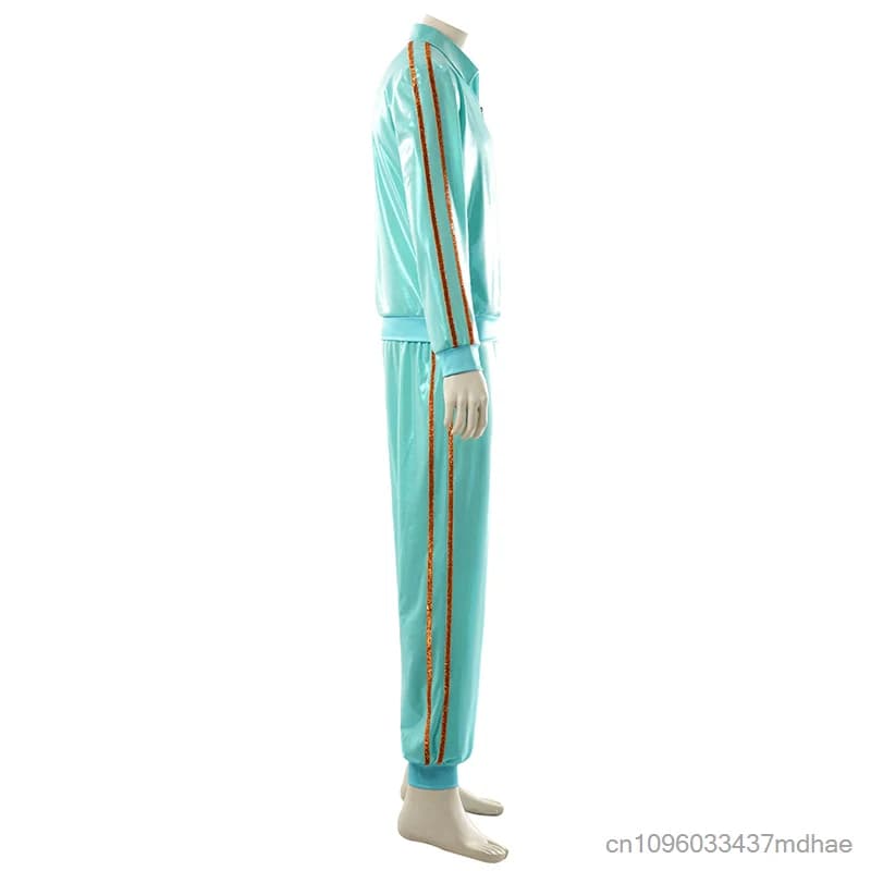 Costume de scène rétro disco pour adultes unisexe, années 80, paillettes, hip hop, performance de danse, costume de sport pour streetwear, club, fête musicale
