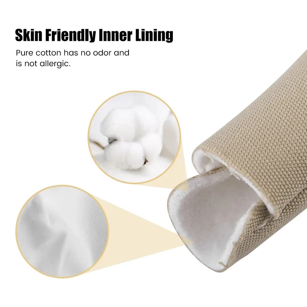 Pack d'huile de ricin pour les doigts, paquet d'huile de ricin pour poignets, tampons d'huile de ricin réutilisables en coton biologique pour la fissuration de l'arthrite