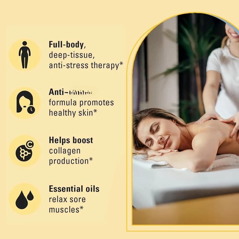 Huile de massage pour le corps raffermissante de la peau 240ml Aromathérapie naturelle Relaxante Apaisante Soin de la peau Huile essentielle pour le massage du corps