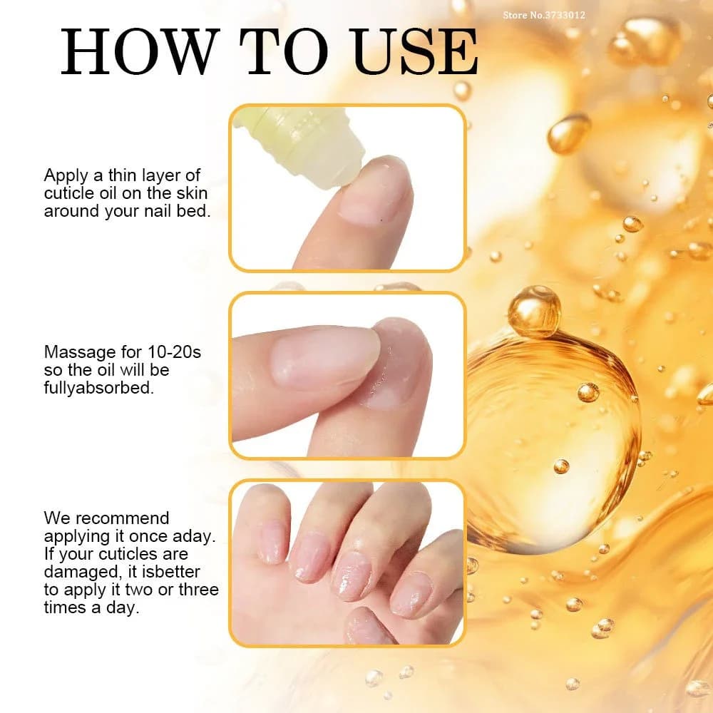 Huile de réparation pour traitement des ongles