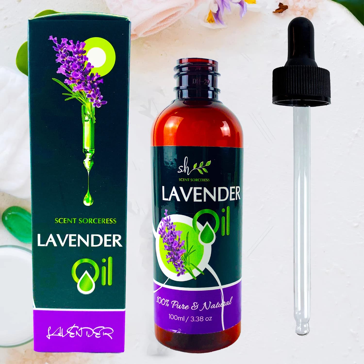 Huile essentielle de Massage à la lavande naturelle Pure