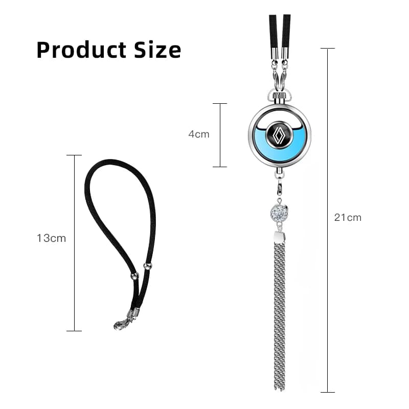Diffuseur d'air de haute qualité avec logo de voiture, pendentif parfumé, rafraîchisseur d'air pour Renault Clio Koleos Megane Espace QM6 Kadjar Captur, porte-clés