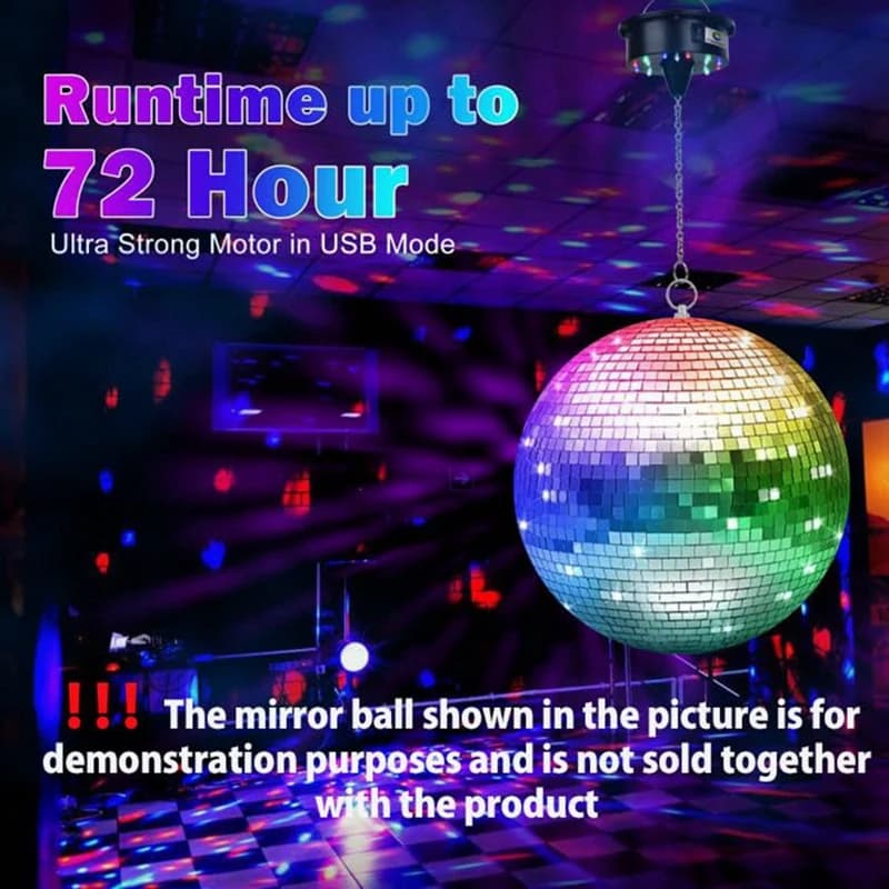 Lumières rotatives de moteur de boule Disco avec télécommande