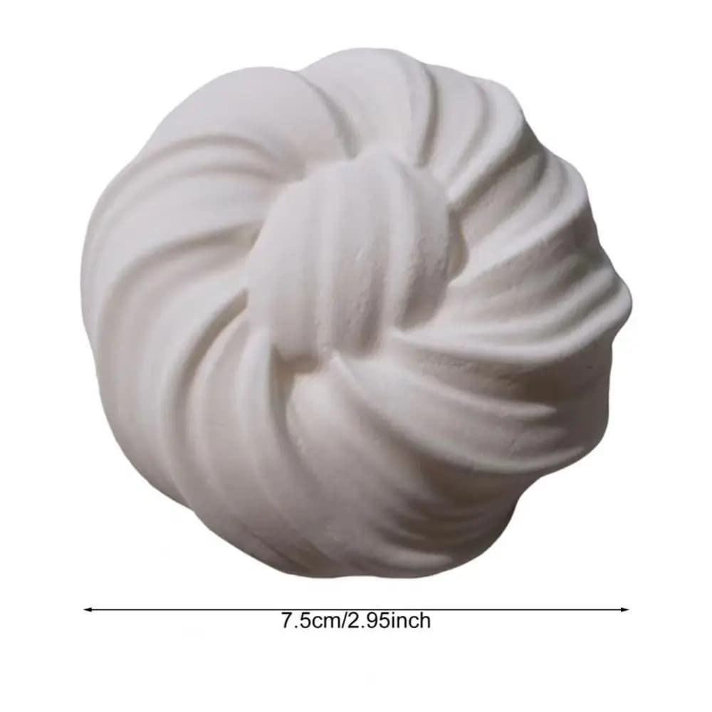 Rouleaux de fleurs de chocolat créatifs super doux, pain réaliste à presser en PU, pain blanc à presser à rebond lent pour adultes