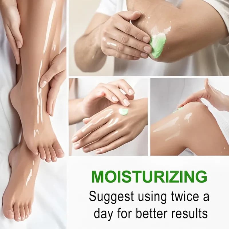 Crème pour les pieds à l'huile d'arbre à thé, ingrédients naturels, sans alcool, avec miel d'aloe vera, hydratation profonde pour les Types secs, 1/2 pièces