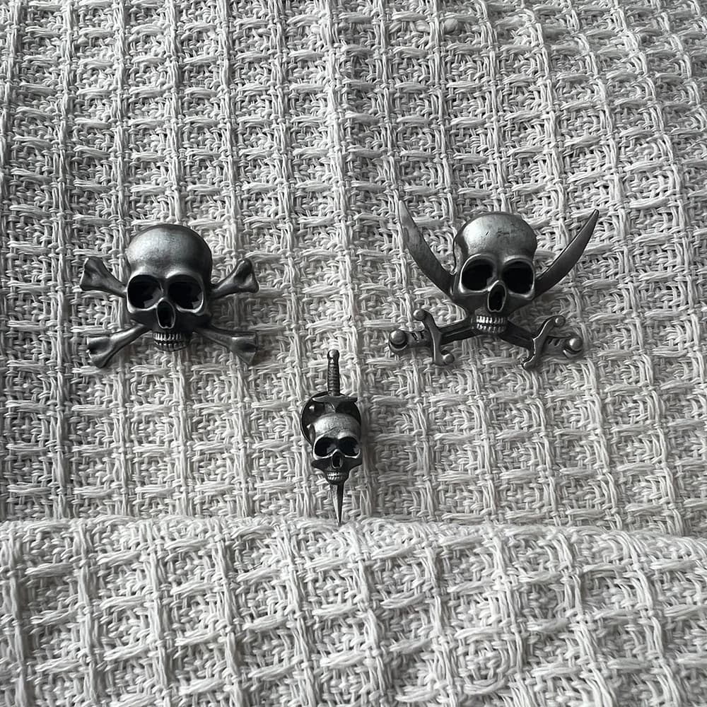 Badge crâne d'halloween
