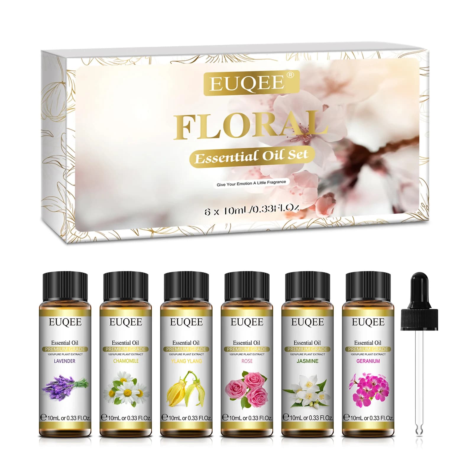 Ensemble de 6 chateaux essentiels floraux HI pour diffuseur